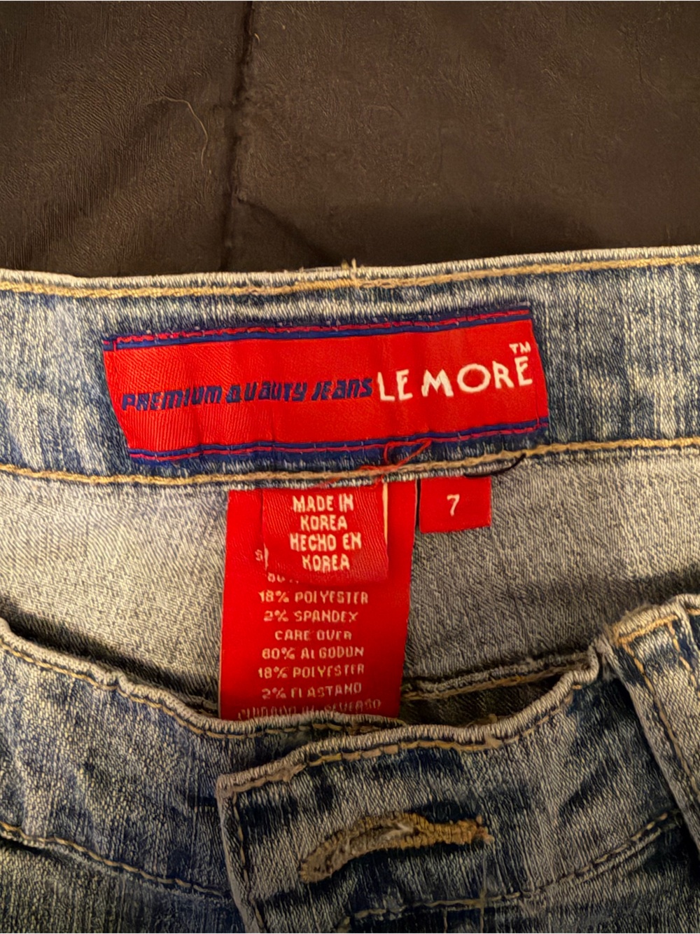 Lemore denim jeans with cut out strappy design - Picture 2 of 8